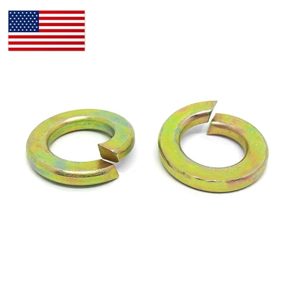 Boltsandnuts.Com For Screw Size 1/4 in Alloy Steel, Zinc Yellow Finish, 5000 PK 25MLW8Y/USA-5000 - main